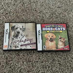 2 Nintendo DS games: Nintendo’s Dalmatian and friends & paws& claws dogs an cats